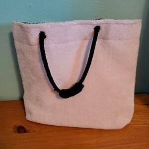 Mary Kay fuzzy pink tote bag lined 13 inch